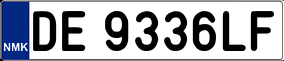 Trailer License Plate